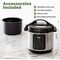 Simple Deluxe 9 in 1 Electric Pressure Cooker, Warmer and Sterilizer, Saute, Slow Cooker, Rice Cooker, Multi-Func 3A88HKCOOKPRESS8 - alternate 6