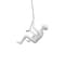 Homeroots 6" X 3" White Resin Climbing Man Hanging Dimensional Sculpture 388522 - alternate 2