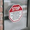 Signmission Stop You Must Be Wearing a Face Cov, 4 inch X 4 inch, Vinyl Decal, 2PK OC-D-2PACK-4-53 - alternate 2