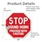Signmission Stop Sound Horn Proceed with Cautio, 10 Inch X 10 Inch, Vinyl Decal OC-D-10-323 - alternate 3