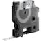 Dymo Label Tape Cartridge, Black/Metallic Silver, Labels/Roll: Continuous 18485 - alternate 1