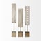 Homeroots Set of Three Gold Metal Modern Abstract Tabletop Sculpture, 3PK 392479 - alternate 3