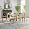 Flash Furniture Advantage Medium Natural With White Grain X-Back Chair X-BACK-MOWG - alternate 4