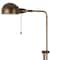 Homeroots 58" Rust Metal Adjustable Swing Arm Floor Lamp With Rust Metal Dome Shade 526256 - alternate 3