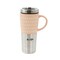 Mr. Coffee Travertine 16 Ounce Stoneware and Stainless Steel Travel Mug With Lid in Light Pink 138967.01 - alternate 1
