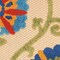 Homeroots 5' X 8' Navy Blue Beige Green Blue And Red Floral Indoor Outdoor Area Rug 546777 - alternate 6