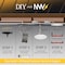 Nuwatt 6 Inch 2 Hour Trim Fire Rated Recessed Lighting, Canless LED Lights 2700K-5000K, 1200LM, 6PK NW-P-DL-6-15W-5CT-FR-WH-6P - alternate 3