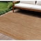 Homeroots 9' X 12' Rust Abstract Indoor Outdoor Area Rug 573199 - alternate 1