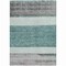 Homeroots 8' X 10' Teal Blue Off White And Gray Abstract Washable Indoor Outdoor Area Rug 615299 - alternate 3