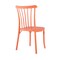 Homeroots Set of Four 22" Salmon Heavy Duty Plastic Outdoor Stacking Dining Chairs 565182 - alternate 2