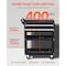 Vevor 4-Tier Tool Cart on Wheels 350lb Rolling Work Cart with Drawer & Pegboard T271401 - alternate 6