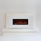 Northwest Wall Mounted Electric Fireplace Heater - 10-Color LED Flame and 3 Media Backgrounds 80-2000A-36-WHITE - alternate 6