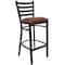 Flash Furniture 30" Ladder Back Restaurant Stool XU-DG697BLAD-BAR-BURV-GG - alternate 1
