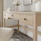 Martha Stewart 21.75 in H, 47.25 in W X Engineered Wood, Steel, Light Natural Frame/Antique Bronze Hardware NAN-PS-23512-LNT-BZ-MS - alternate 7
