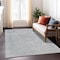 Homeroots 9' X 12' Silver And Beige Abstract Washable Indoor Outdoor Area Rug 616032 - alternate 4