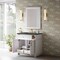 James Martin Vanities Bellshire 36" Single Vanity, Bright White w/ 3 CM Parisien Bleu Silestone Top 660-V36-BW-3PBL - alternate 6