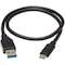 Eaton EATON USB-C To USB-A Cable M/m, USB 3.2 Gen 2 10 Gbps, Thunderbolt 3 U428-20N-G2 - alternate 3