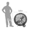 Maxx Air Direct Drive Drum Fan, 656 A, 120 V, 2Speed, 460 to 710 rpm Speed, 6300 to 9000 cfm Air, Steel BF36DD - alternate 4