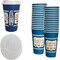 Ecoquality 16oz Insulated Paper Hot Cups With White Dome Lids New York Greek Design Cups, 250PK EQ16OZANGPCWDL-250 - alternate 1
