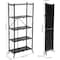 Simple Deluxe HealSmart Heavy Duty 5-Tier Foldable Metal Rack, 27.95in D x 13.39in W x 61.81in H Storage Shelving HKSHLFFOLD28156405BB - alternate 5