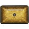 Vigo Donatello Gold Glass 22 in. L x 14 in. W x 5 in. H Rectangular Vessel Bathroom Sink VG07506 - alternate 4