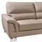 Homeroots 82" Beige Faux Leather Sofa With Silver Legs 329558 - alternate 4
