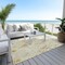 Homeroots 5' X 8' Wheat And Ivory Floral Washable Indoor Outdoor Area Rug 611175 - alternate 5