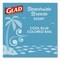 Glad OdorShield Small Drawstring Trash Bags, 4 gal, Beachside Breeze Scent, 0.5 mil, 18 x 17, Blue, 80PK 79155 - alternate 3