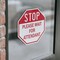 Signmission Stop Please Wait for Attendant, 4 inch X 4 inch, Vinyl Decal, 2PK OC-D-2PACK-4-234 - alternate 2