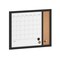 Martha Stewart Everette 24in.x18in. Magnetic Dry Erase Calendar and Crk Board Combo w/Mrkr, Mgnts, and Psh Pns, Blk BR-PM-COM-MW4C1-4561-BK-MS - alternate 1