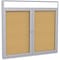 Ghent Enclosed Bulletin Board 36"x48", 2 Door PAK5 - alternate 1