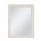 Homeroots 40" White Wood Ornate Framed Accent Mirror 635502 - alternate 1