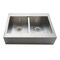 Kingston Brass 36-Inch Stainless Steel Apron-Front Double Bowl Farmhouse Kitchen Sink, 1-Hole with Strainer KGKTDF3624918 - alternate 1
