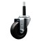 Service Caster 3.5'' SS Soft Rubber Wheel Swivel 3/4'' Expanding Stem Caster SCC-SSEX20S3514-SRS-34 - alternate 1