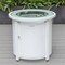 Leisuremod Walbrooke Modern White Patio Conversation With Square Fire Pit With Slats Design & Tank Holder, Red WWS-27-20-57-31-R - alternate 5