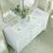 James Martin Vanities Myrrin 60'' D Vanity, Bright White w/ Jasmine Pearl Silestone Top w/FreePower Wireless Charger 485-V60D-BW-FEJP - alternate 5