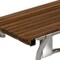 Homeroots 14" X 36" Brown Teak Wall Mount Rectangular Shower Bench 549345 - alternate 3