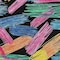 Homeroots 3' X 5' Black Pink And Yellow Striped Washable Indoor Outdoor Area Rug 618040 - alternate 5