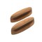 Homeroots Set of Two Brown Wood Oval Drawer Pull Knobs, 2PK 476586 - alternate 1