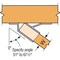 Simpson Strong-Tie 9.13 in. H X 2 in. W 16 Ga. Galvanized Steel Joist Hanger U210R - alternate 3