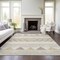 Homeroots 9' X 12' Beige Ivory And Taupe Southwestern Washable Indoor Outdoor Area Rug 613883 - alternate 4