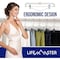 Lifemaster Clear Plastic Hangers, Anti-Slip, Adjustable Clips, 360 Deg Swivel Hook, Clear, 12PK LMSKRT12 - alternate 3