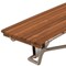 Homeroots 14" X 34" Brown Teak Wall Mount Rectangular Shower Bench 549343 - alternate 3