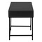 Homeroots 47" Black Wood and Metal H-Shape Computer Desk With Two Drawers 489874 - alternate 4