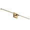 Jonathan Y McKenna 32" Modern Minimalist Dimmable Integrated LED Metal Wall Sconce, Oil Rubbed Bronze/Brass Gold JYL7040F - alternate 1