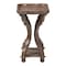 Baxton Studio Yannick French Country Antique Brown Wood End Table 254-14093-ZORO - alternate 3