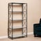 Homeroots 66" Black Metal and Glass Five Tier Etagere Bookcase 527598 - alternate 1