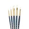 Princeton RealValue Brush Set, White Taklon Bristles, Short Handle Mixed Media Paintbrush, 5-Piece Set, 2PK PR9136 - alternate 2