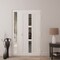 Vdomdoors Front Exterior Prehung Metal-Plastic Door Frosted Glass / MANUX 8112 White Silk / Office Commercial MANUX8112EXD-WS-W32+16-H80-LH-I - alternate 3