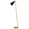 Homeroots 62" Black Reading Floor Lamp With Black Cone Shade 523585 - alternate 6